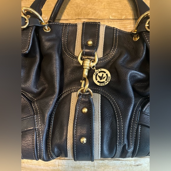 Juicy Couture Vintage Y2K Black Leather Handbag - Picture 2 of 16